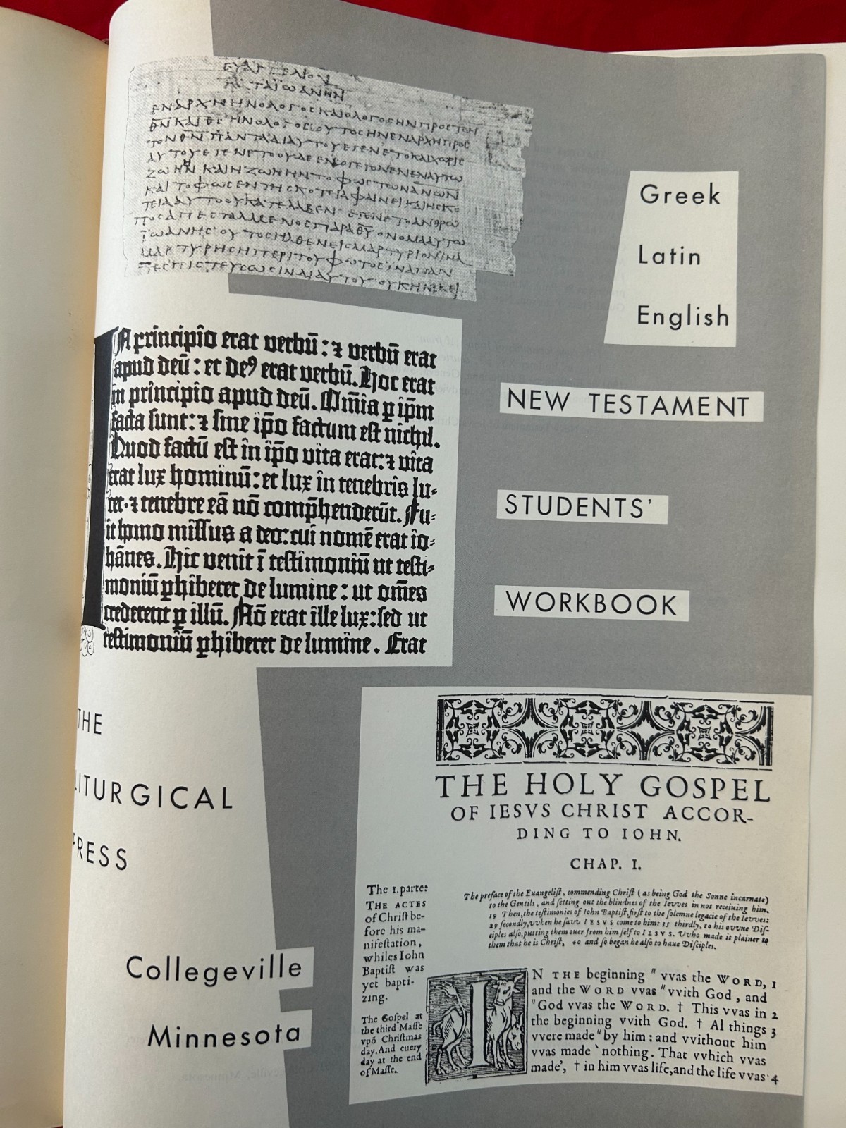 New Testament Students’ Workbook: Greek-Latin-English Interlinear