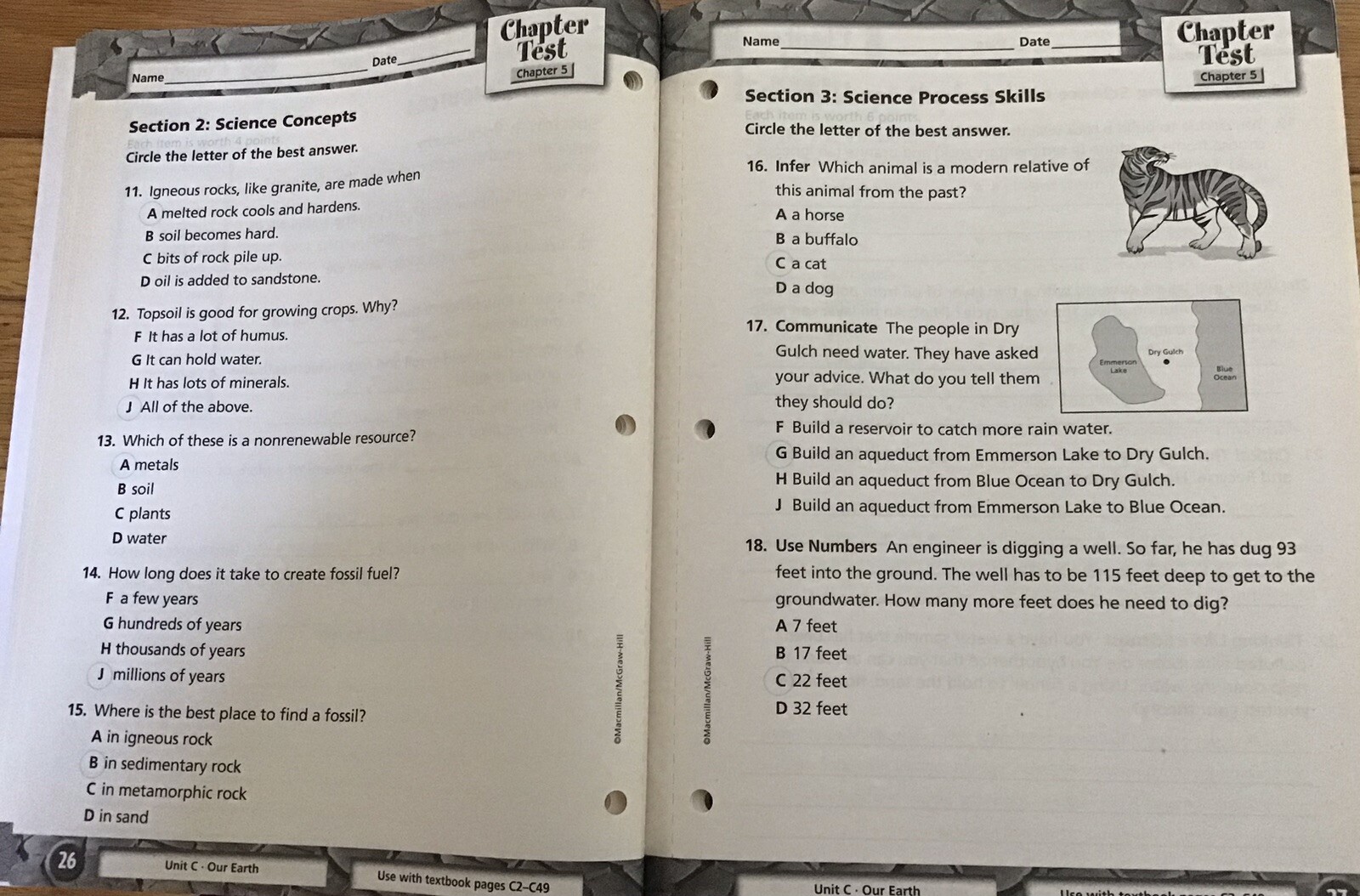 3rd Grade 3 Science Teachers Editions Test Workbook McGraw Homeschool Bundle Set