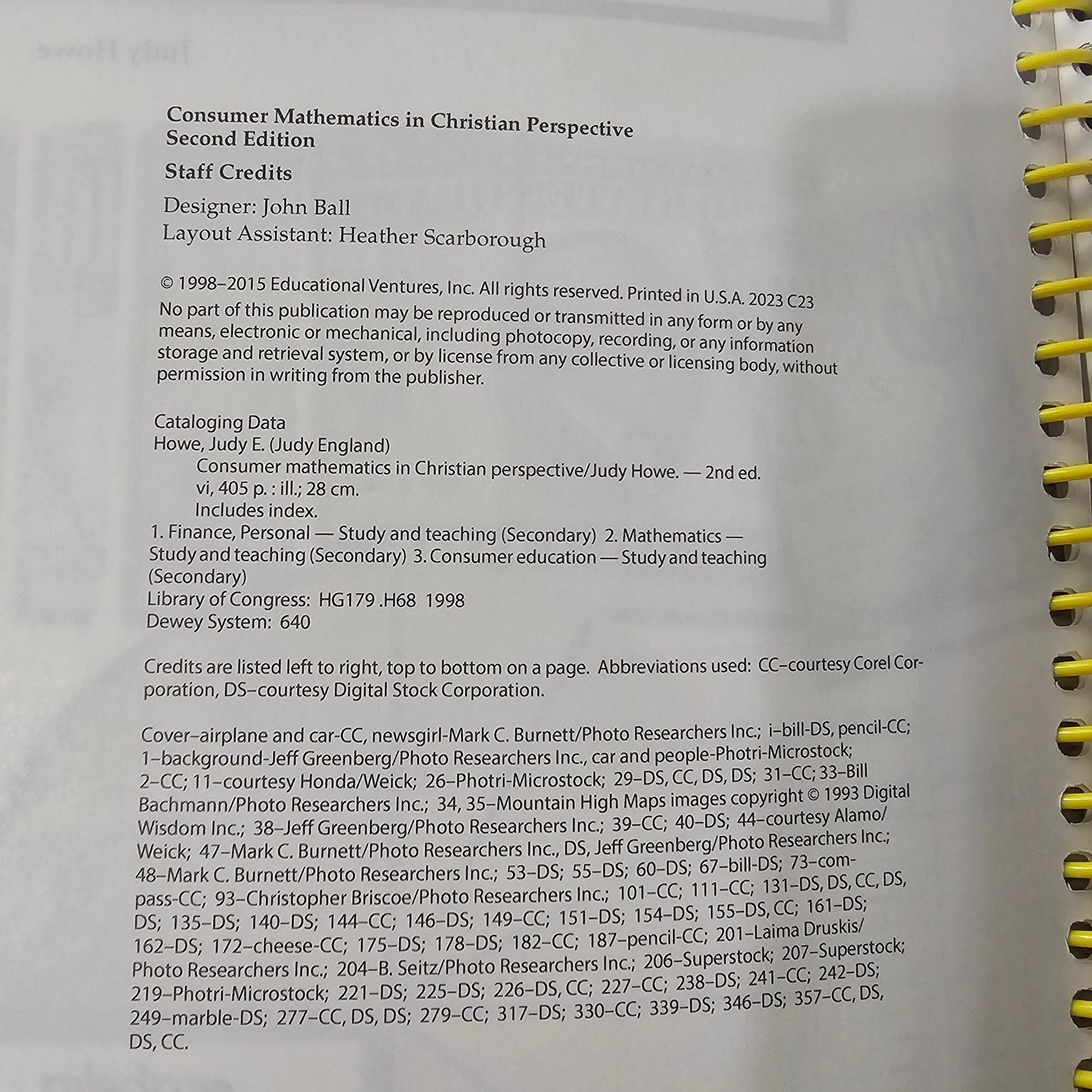Abeka Homeschool Consumer Mathematics Second Edition Teacher Edition & Key Set
