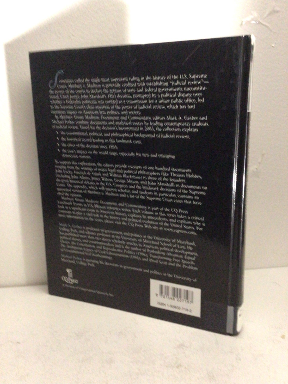 Marbury versus Madison: Documents and Commentary (Landmark Events in U.S. Histor