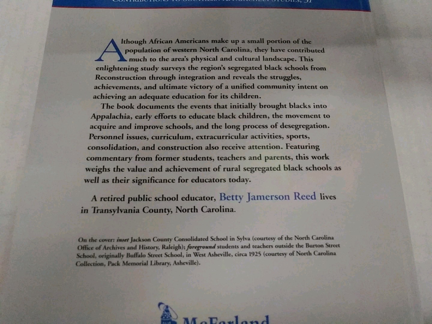 School Segregation in Western North Carolina : A History, 1860s-1970s TPB