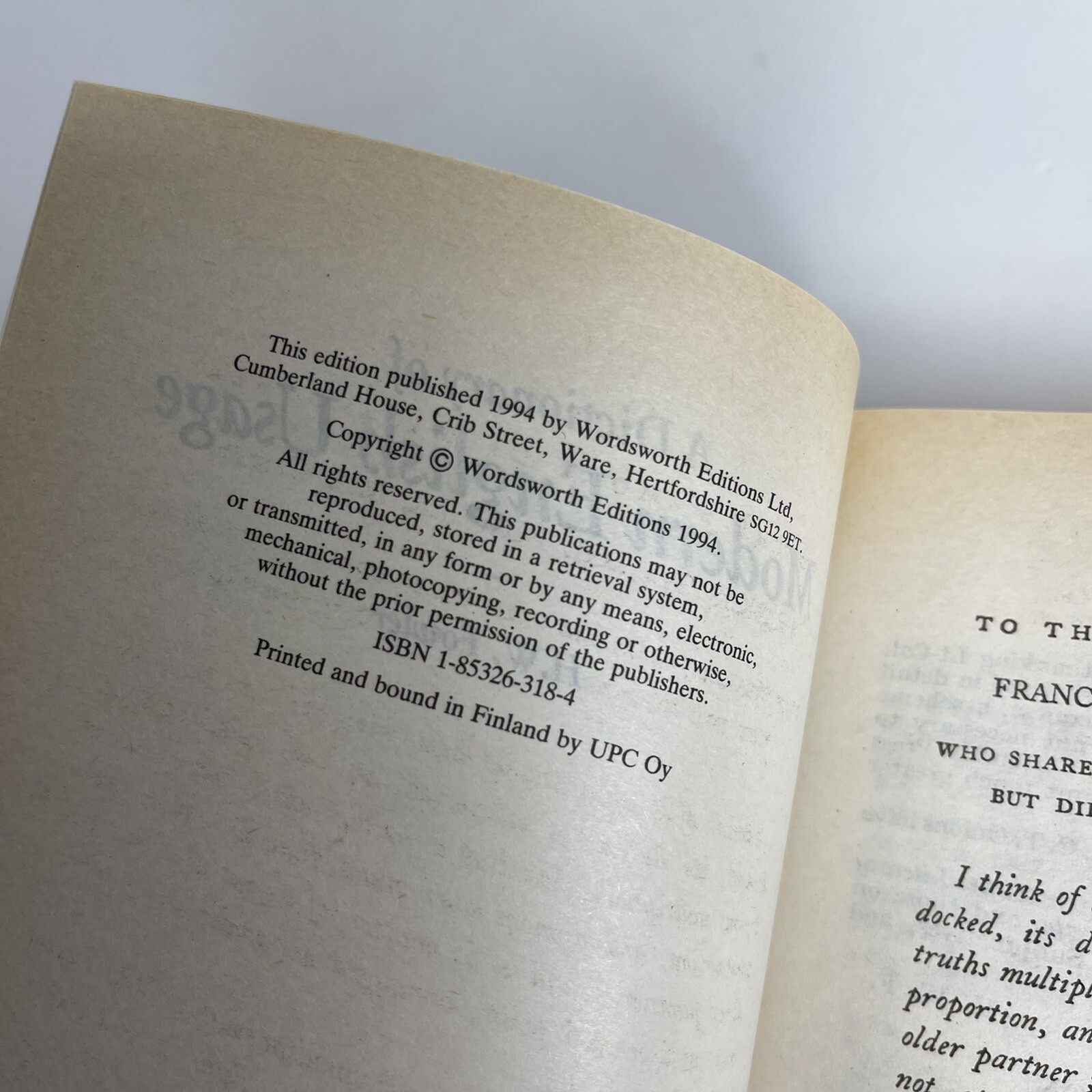 A Dictionary of Modern English Usage (Wordsworth Reference) by H. W. Fowler