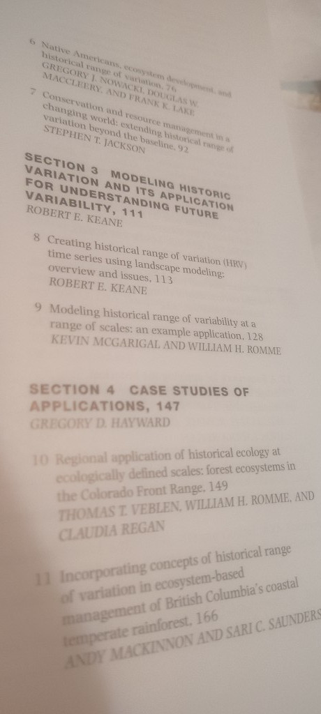 Historical Environmental Variation book 2012 wiley-blackwell