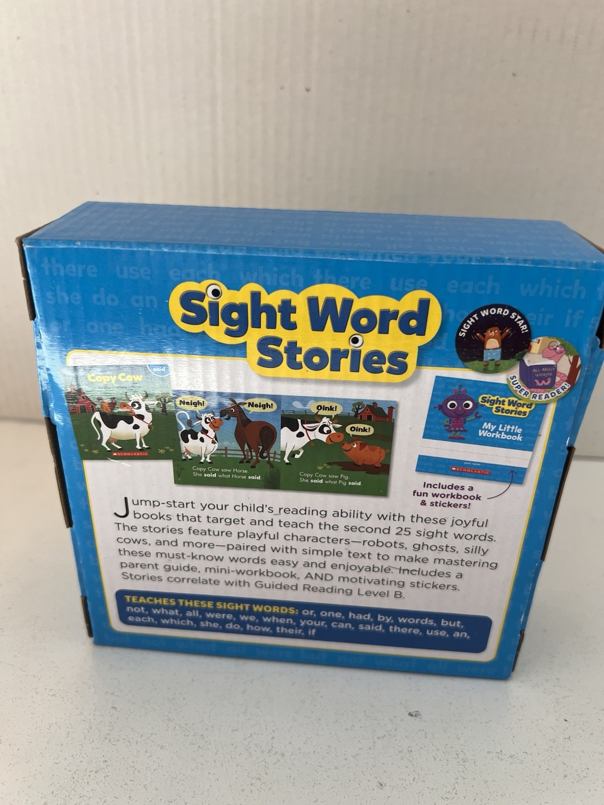 SIGHT WORD STORIES: Guided Reading Level B: Fun Books That Teach 25 Sight Words