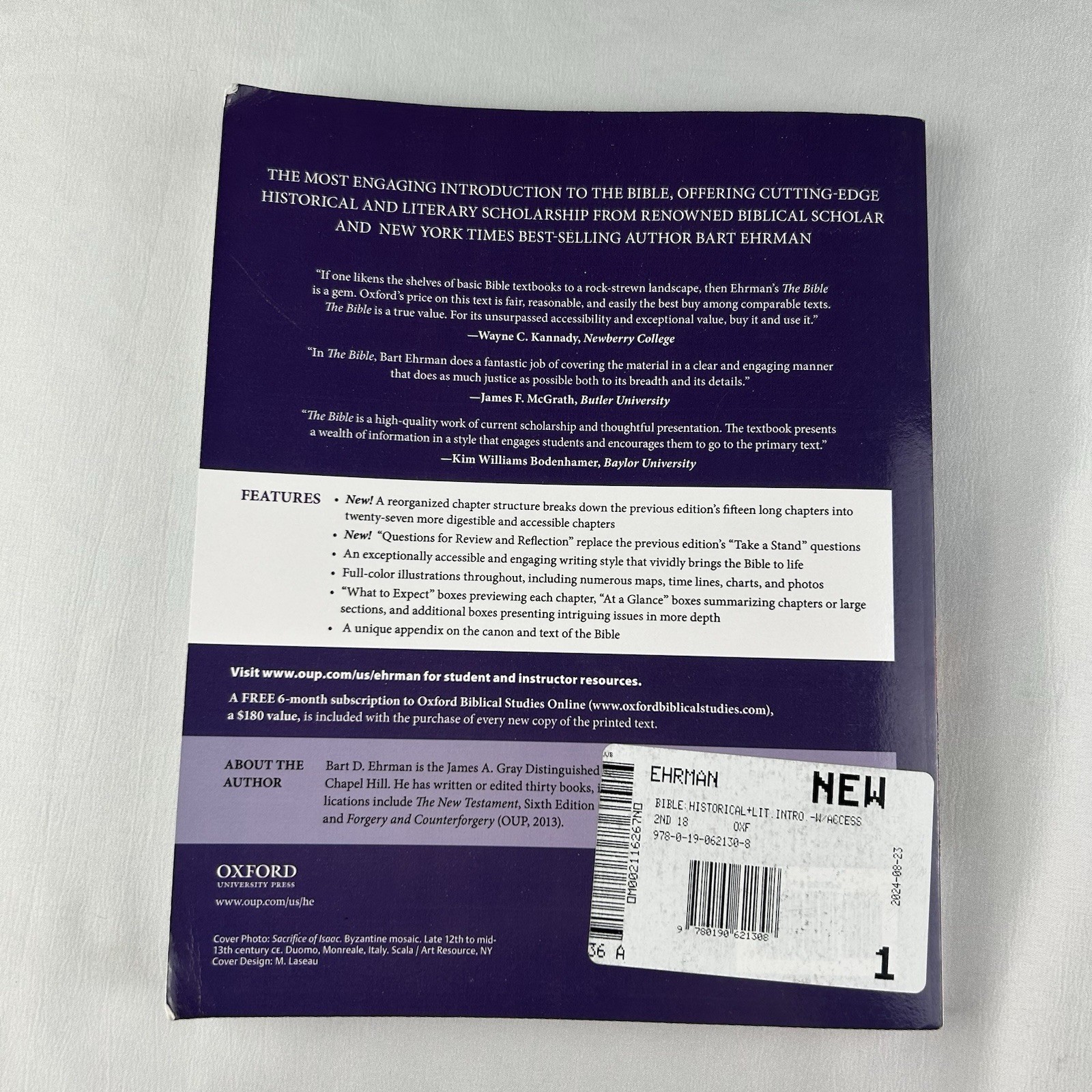 Bible: Historical & Literary Introduction 2nd Edition by Bart D. Ehrman 2nd Ed
