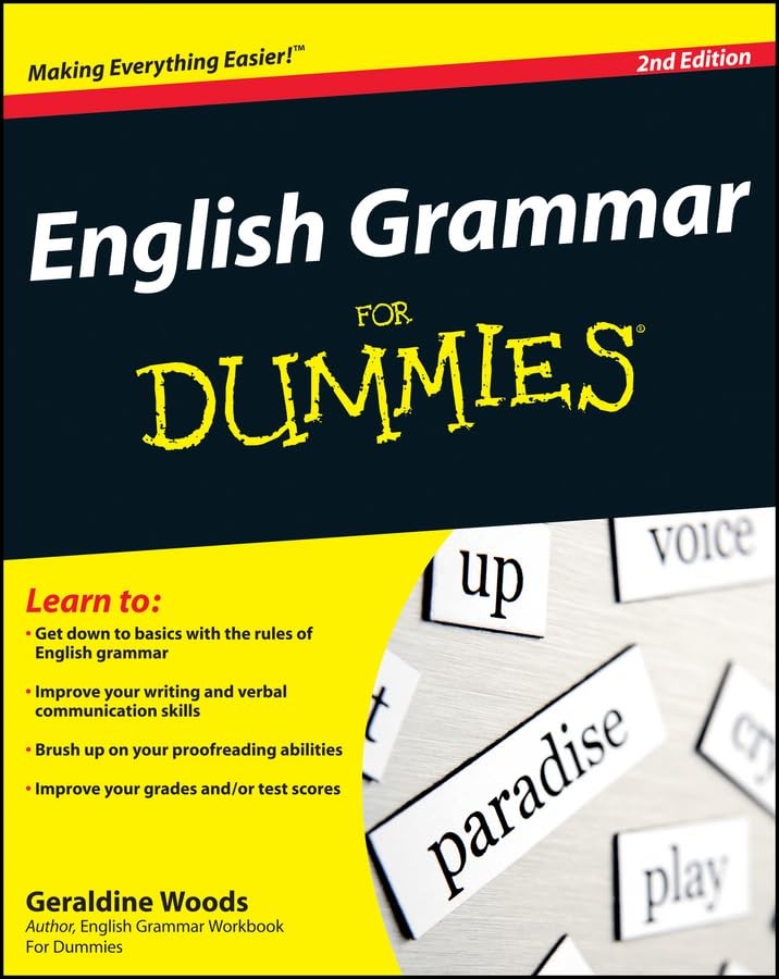 English Grammar For Dummies – paperback Woods, Geraldine