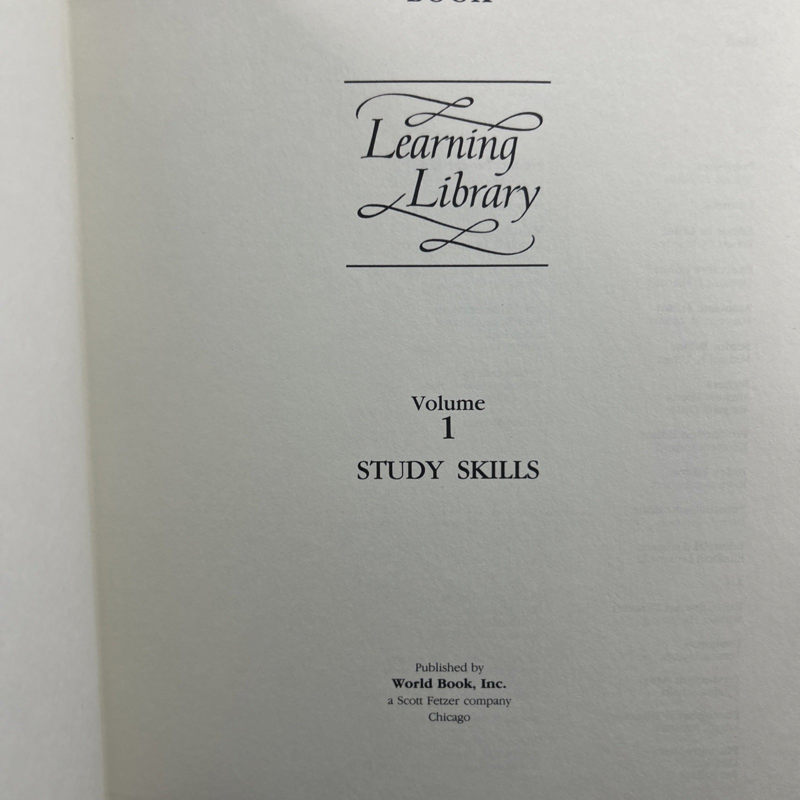 Improve Study Skills Set of 7 Learning Library Volumes – The World Book HC