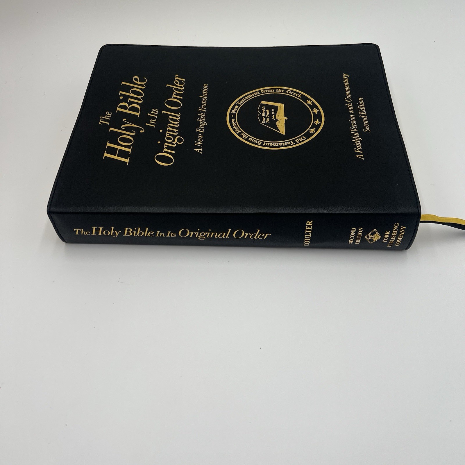 THE HOLY BIBLE IN ITS ORIGINAL ORDER Second Edition Lambskin Cover W Commentary