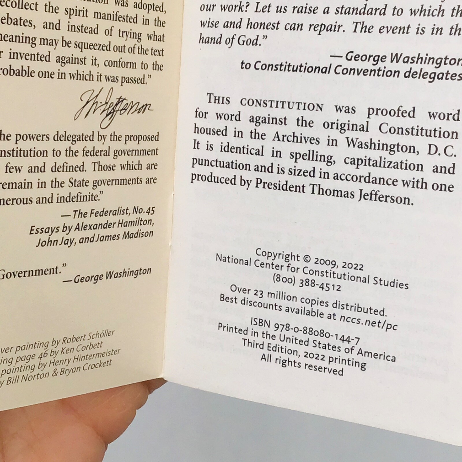Pocket Guide Constitutions United States + Declaration of Independence Patriot