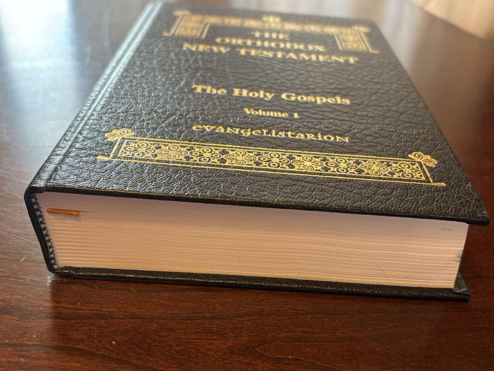 The Orthodox NEW TESTAMENT Holy Gospels Vol. 1 Blue Hard Cover Book New
